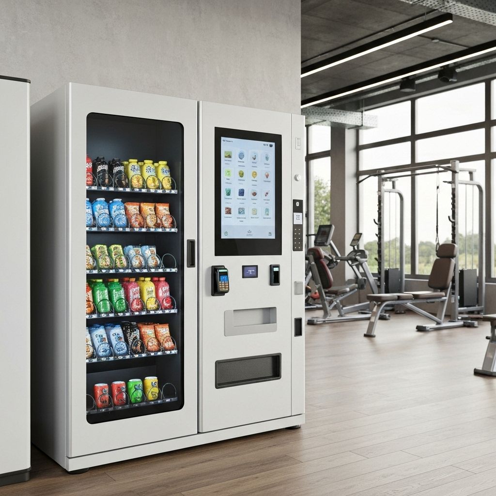 Máquina vending en gimnasio